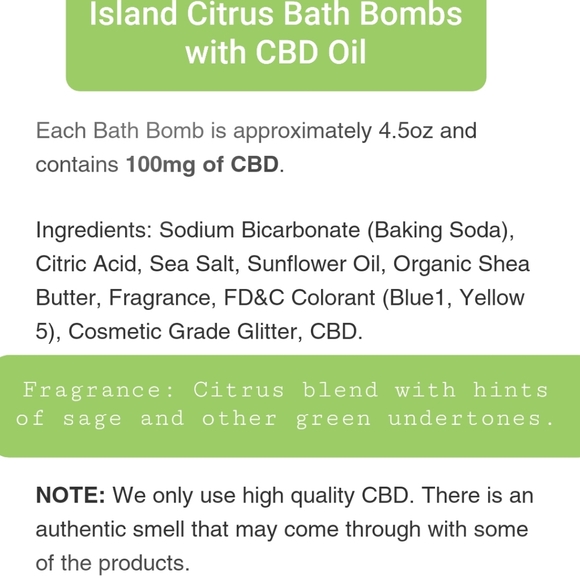Island Citrus with Sage Bath Bombs - Picture 3 of 14
